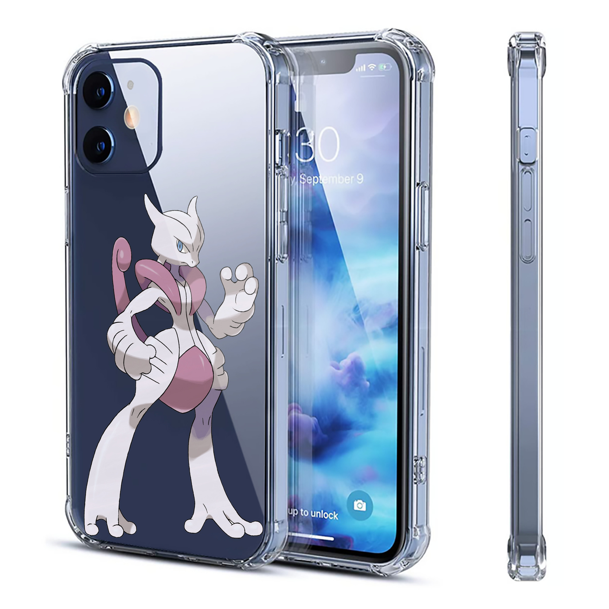 （画像用） ポケットモンスター Pokémon 【iPhone 12シリーズ対応】透明スマホケース（クリアソフトケース）